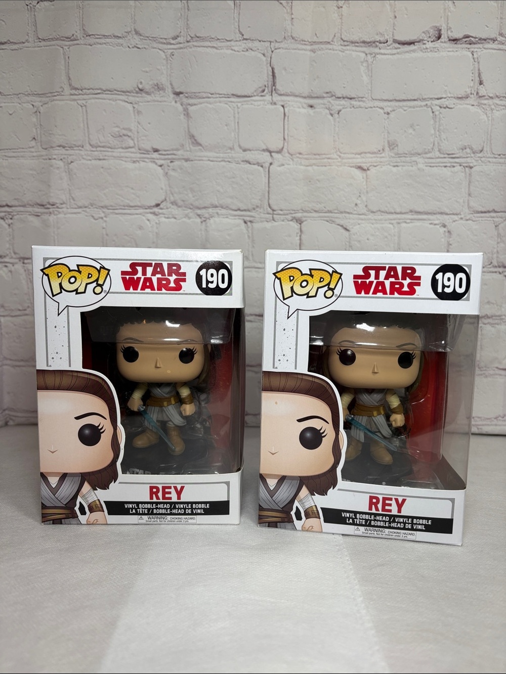 2 Funko Pop! Star Wars Rey a Vinyl Figures - Picture 10 of 13